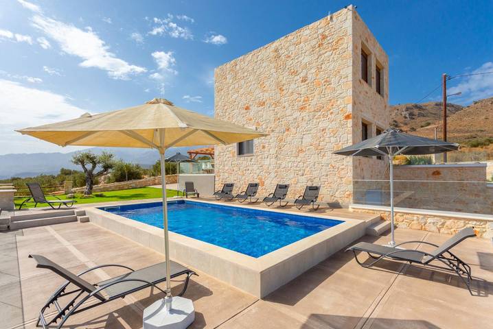Ferienhaus für 10 Personen, mit Meerblick und Terrasse in Chania - 4