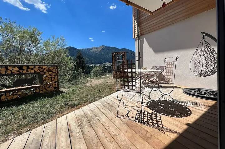 Appartement de vacances pour 4 personnes, avec balcon ainsi que sauna et jacuzzi