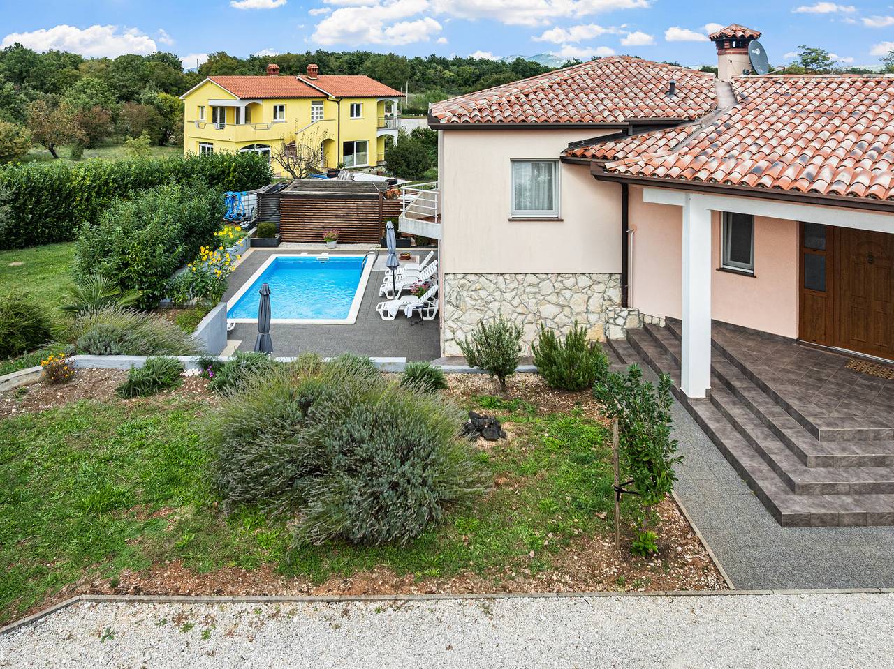 Haus D&E mit privatem Pool in Vinez, Ostküste Istrien