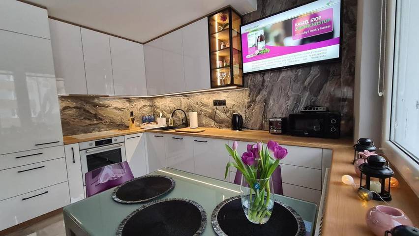 Apartament wakacyjny dla 6 osób, z balkon w Nowy Dwór Mazowiecki