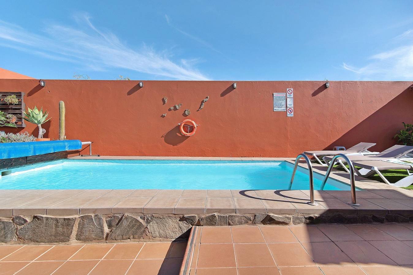 Villa "La Casita de Vals" mit Bergblick, Pool, Garten, Klimaanlage und Wlan in Valsequillo de Gran Canaria, Gran Canaria Osten