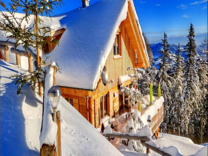 Chalet für 8 Personen, mit Whirlpool und Sauna sowie Garten und Terrasse, kinderfreundlich