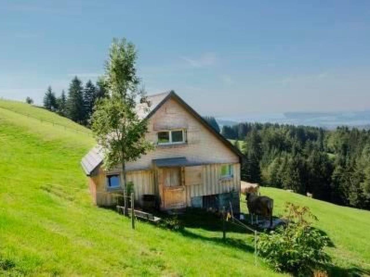 "Hüttli" neben dem Bauernhof Fendrig in Schlatt-Haslen, Zürich Voralpen