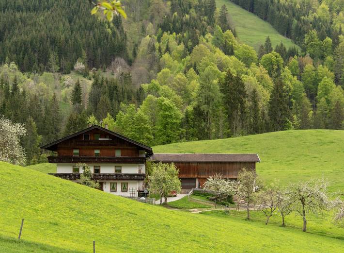 Ferienwohnung für 7 Personen, mit Balkon und Garten sowie Seeblick und Ausblick in Thiersee