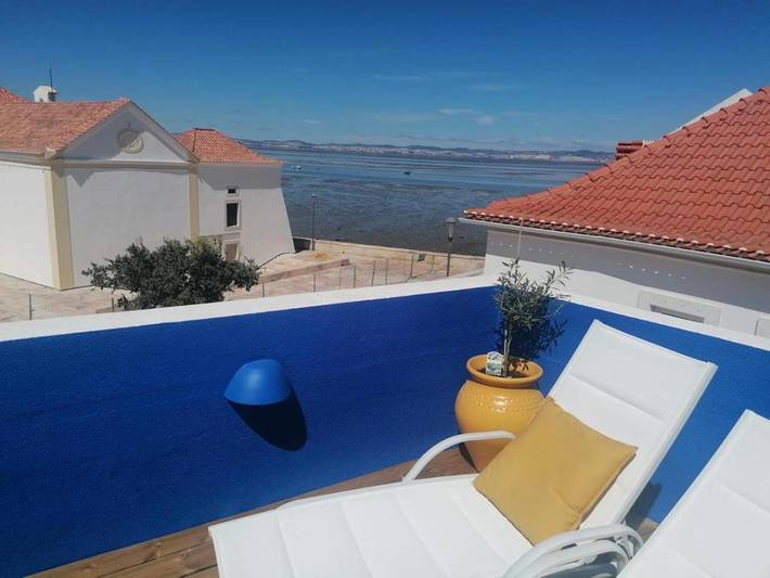 Casa de férias para 4 pessoas, com varanda e vista em Alcochete