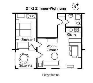 Ganze Ferienwohnung, Ferienwohnung Chasa Ritzmann - Ferienwohnung für 2 Personen in Scuol, Unterengadin