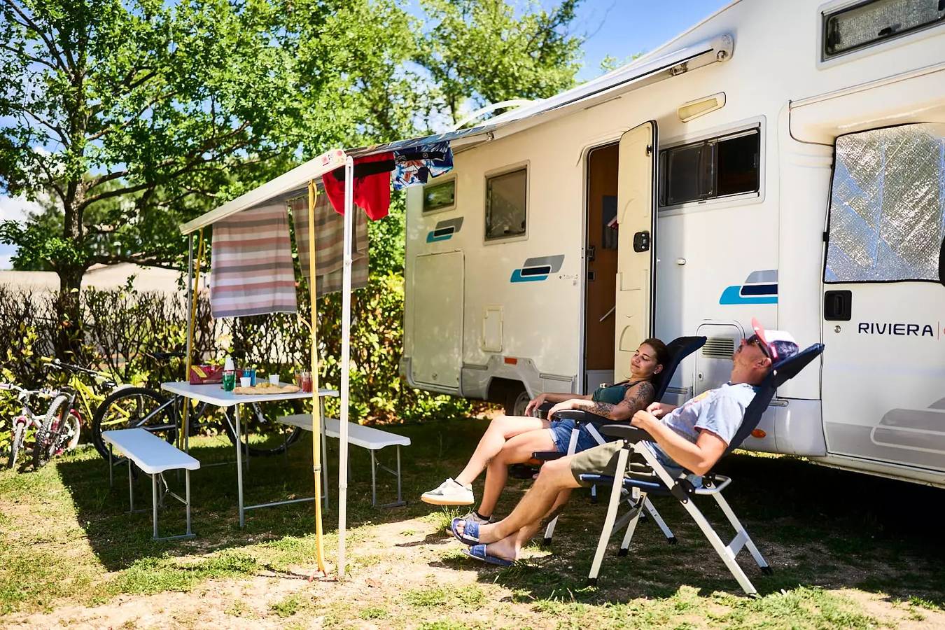 Mobilheim - 22m² - 2 Schlafzimmer + Klimaanlage 4 Personen in Malemort-du-Comtat, Parc naturel régional du Mont-Ventoux