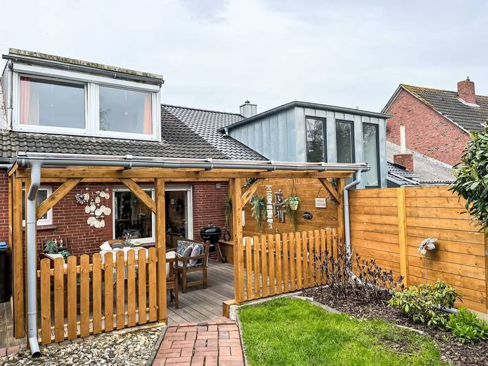 Ferienwohnung für 5 Personen, mit Terrasse und Garten in Jemgum