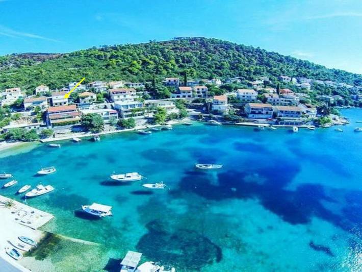 Studio för 3 Personer, med Havsutsikt och Balkong i Korčula