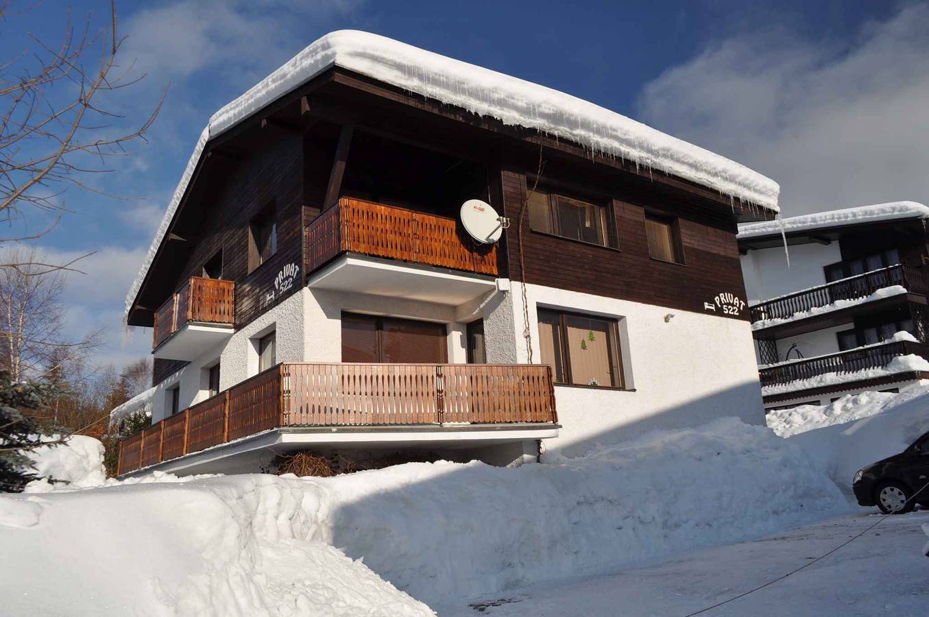 Appartement de vacances entier, Appartement de vacances dans le domaine skiable sur in Harrachov, Monts des Géants