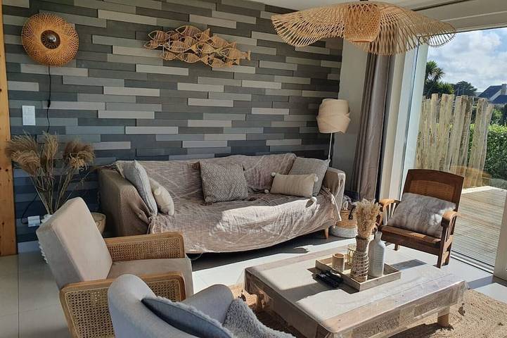 Location de vacances pour 8 personnes, avec terrasse et jardin dans Plage de Neiz Vran - 3