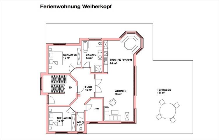 Geheel vakantieappartement, Ferienwohnung Weiherkopf - 2 Schlafzimmer, Balkon in Ofterschwang, Zwaben (Bayern)
