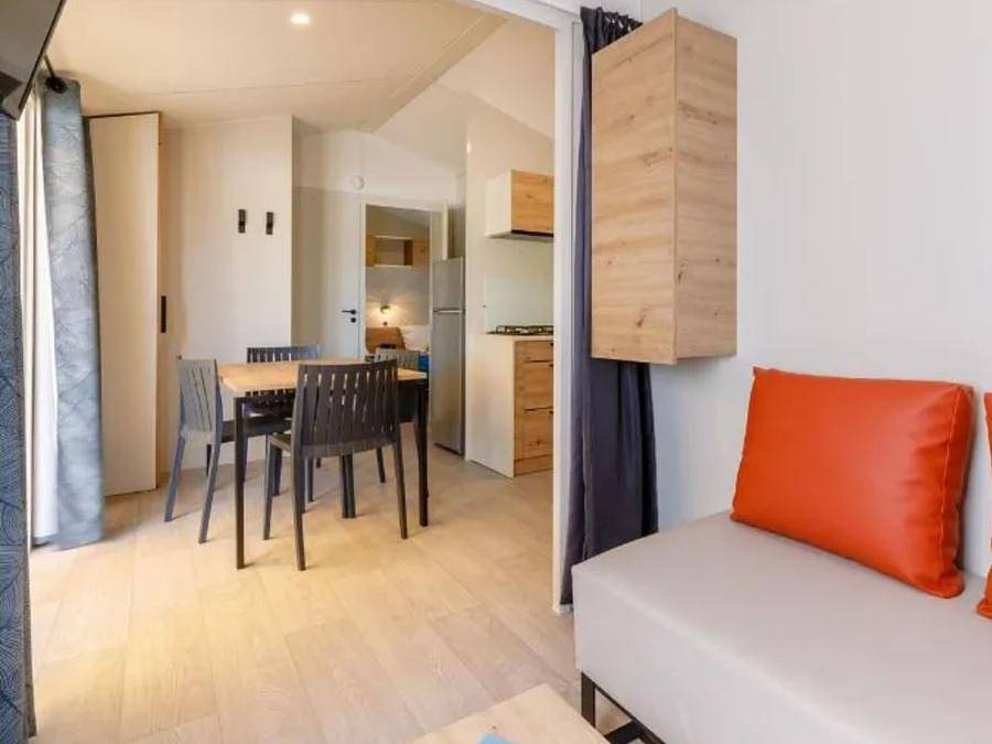 Camping le Bois Joli - Mobilheim 6 personen - Prestige - 3 Schlafzimmer - Tv - Lv in Bois-de-Céné, Vendée