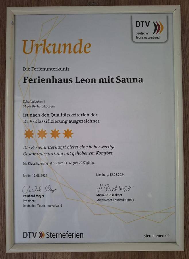Ferienhaus Leon mit Sauna in Rehburg-Loccum, Steinhuder Meer