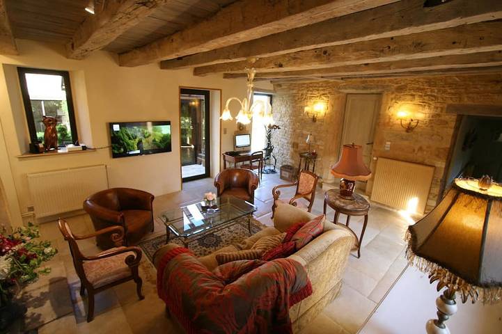 Maison de vacances pour 8 personnes, avec balcon ainsi que piscine et jardin - 1