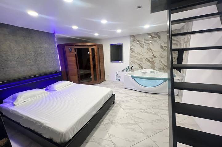 Maison Appartement Triplex Avec Jacuzzi et Sauna in Saint-Étienne, Loire