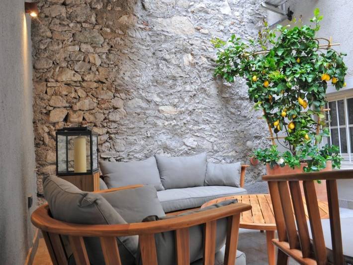 Ferienwohnung für 4 Personen, mit Terrasse und Garten sowie Seeblick in Limone sul Garda