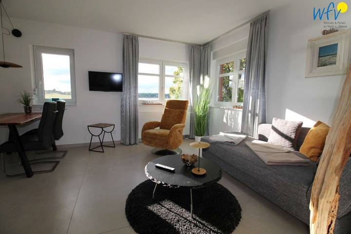 Ferienwohnung für 3 Personen, mit Balkon und Garten sowie Seeblick in Sellin