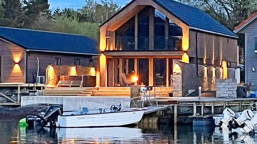 Ferienhaus für 8 Personen, mit Terrasse und Sauna sowie Whirlpool in Stord