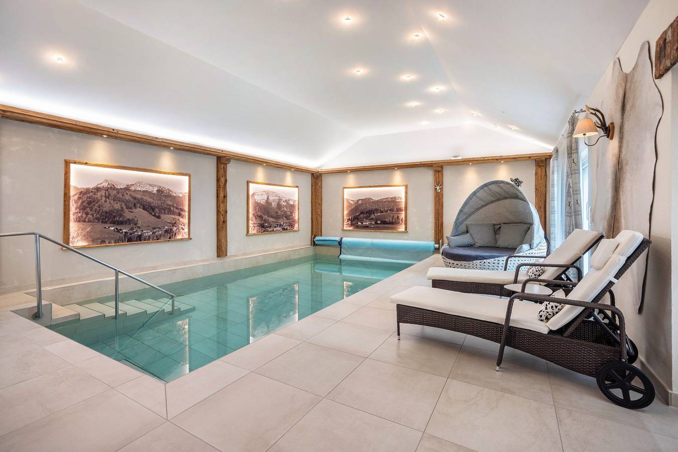 Ganze Wohnung, Ferienwohnung Zentral mit Pool mit privater Terrasse und Wlan in Oberstaufen, Bayerisch Schwaben
