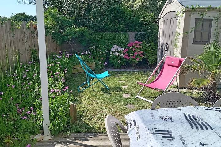 Appartement de vacances pour 3 personnes, avec terrasse et jardin, animaux acceptés