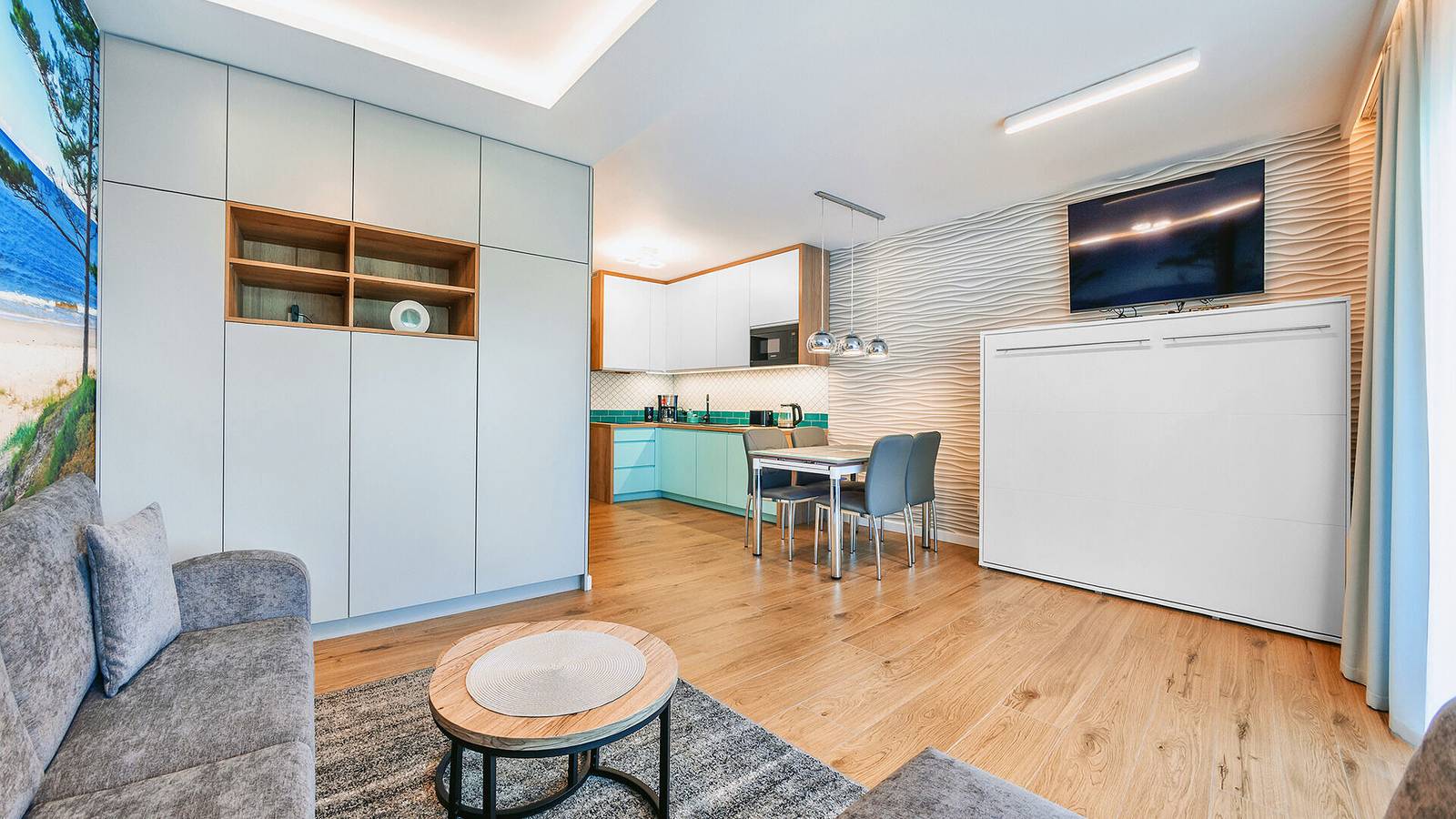 Cały apartament wypoczynkowy, Apartament wakacyjny dla 4 osób z ogród in Dziwnów, Wyspa Wolin