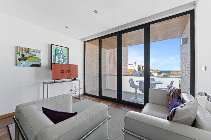 Gîte pour 6 personnes, avec balcon dans Caminha