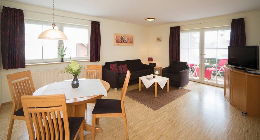 Ferienwohnung für 2 Personen, mit Balkon und Balkon/Terrasse sowie Terrasse und Garten im Steigerwald - 3