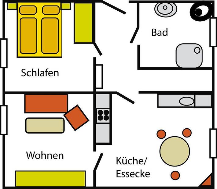 Ganze Wohnung, Ferienwohnung Seestern in Hafen Büsum, Büsum