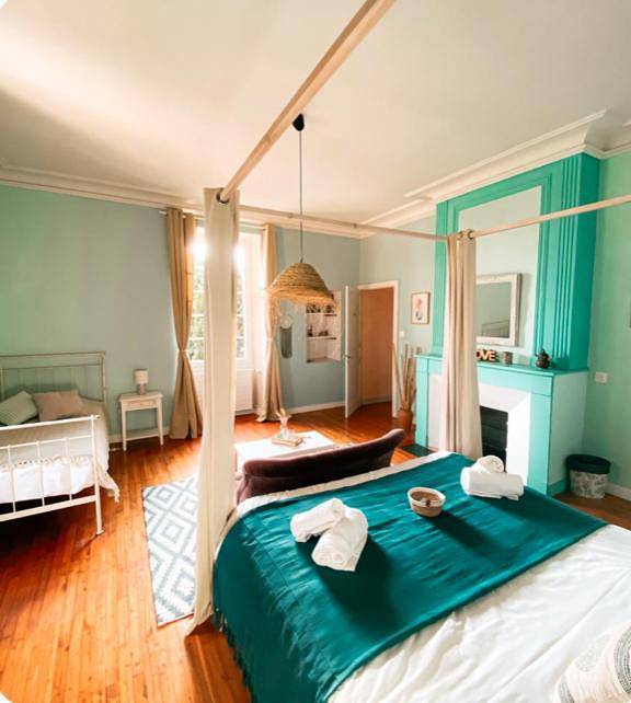 Chambre d’hôte pour 2 personnes, avec terrasse et vue ainsi que sauna et jardin à Le Bernard - 2