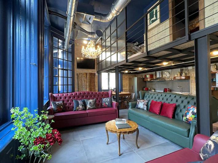 Loft per 21 persone, con Panorama a Budapest