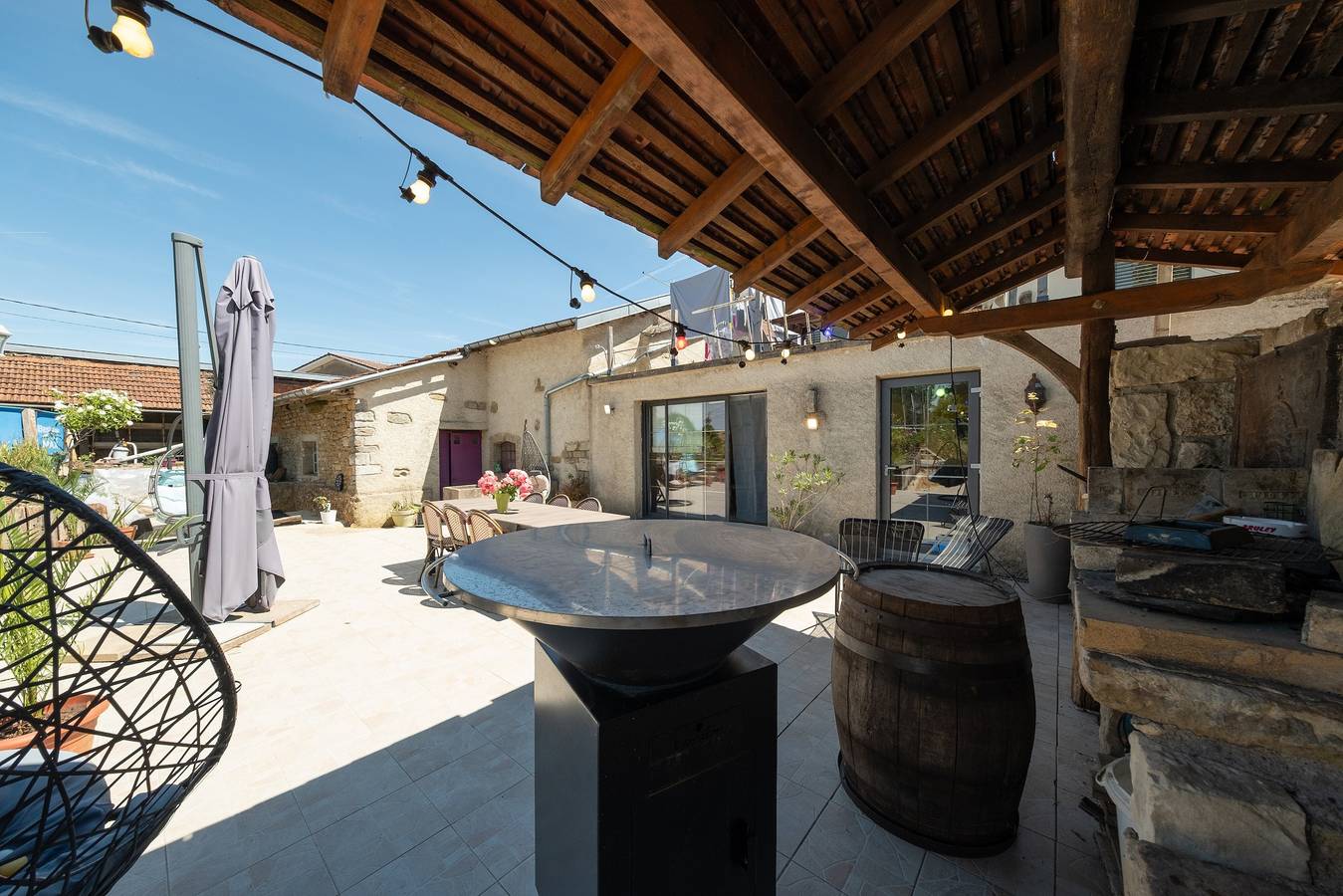 Gîte „Des 3 Suissesses“ mit privater Terrasse, Pool, Wlan und Ladestation in Saint-Paul (Vogesen), Neufchâteau (Frankreich)