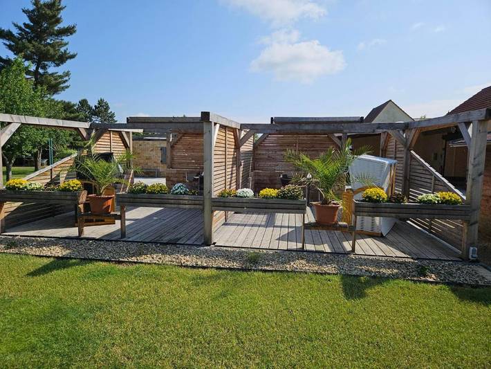Ferienwohnung für 2 Personen, mit Garten am Störmthaler See