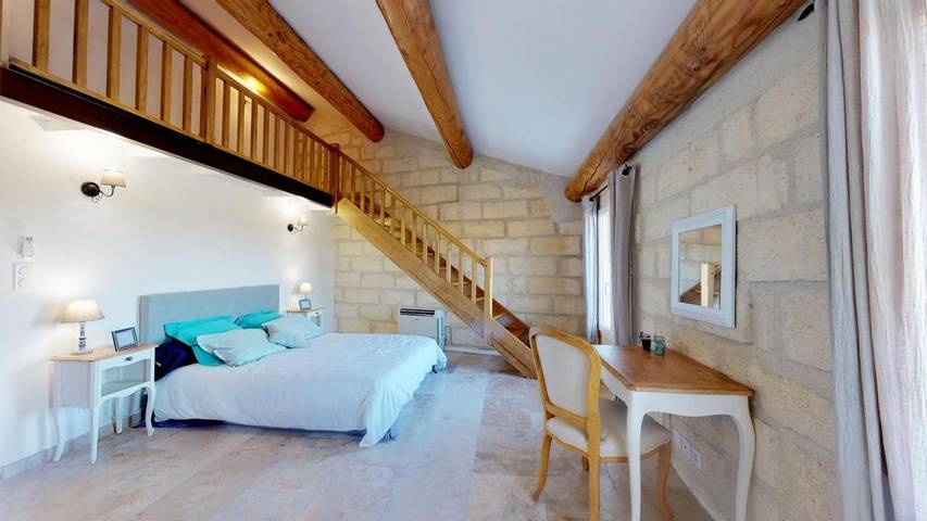 Ferienwohnung für 4 Personen, mit Balkon und Terrasse sowie Garten und Ausblick