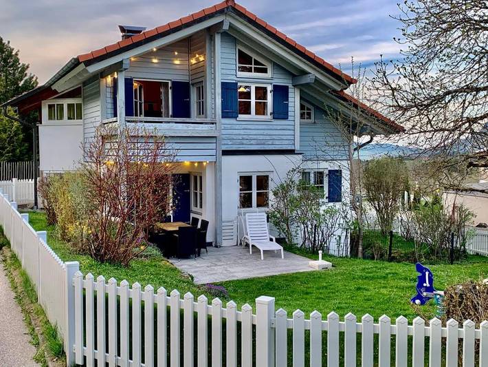 Ferienwohnung für 6 Personen, mit Terrasse und Garten sowie Sauna und Ausblick in Kierwang