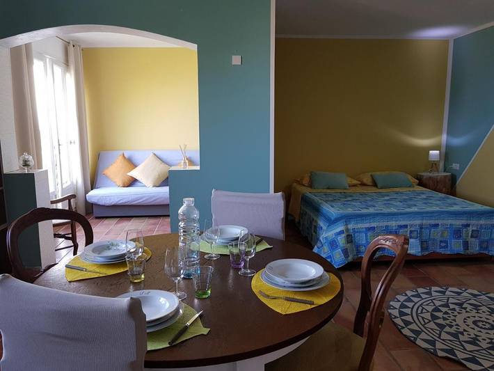 Appartement de vacances pour 4 personnes, avec Balcon ainsi que Terrasse et Vue