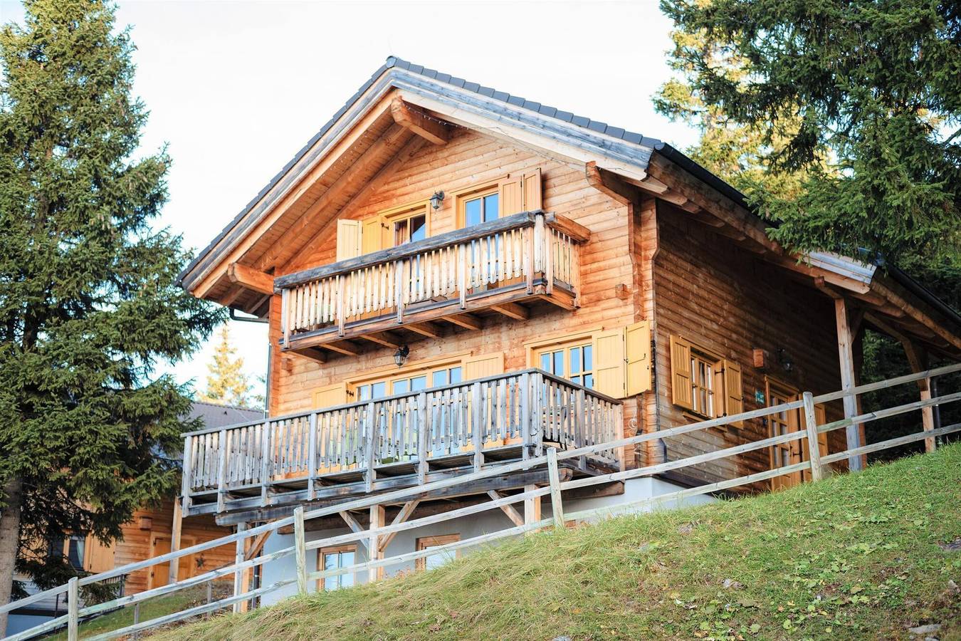 Chalet auf der Koralpe mit Panoramablick in Lavanttaler Alpen
