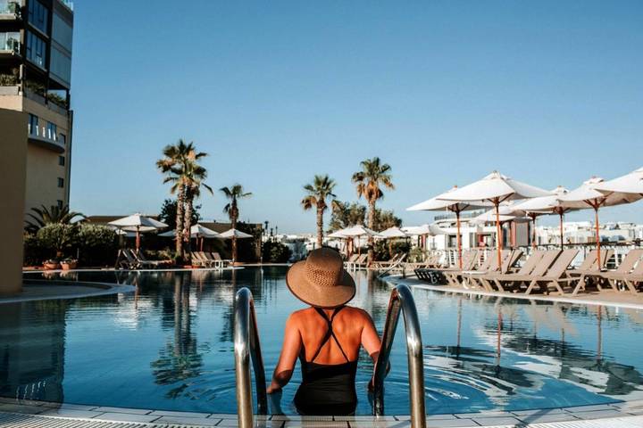 Hôtel pour 2 personnes, avec piscine ainsi que jardin et sauna