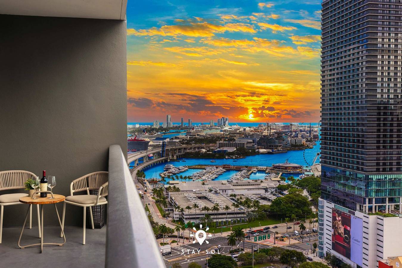 Ganze Wohnung, Ferienwohnung für 4 Personen mit Terrasse in Miami, Florida
