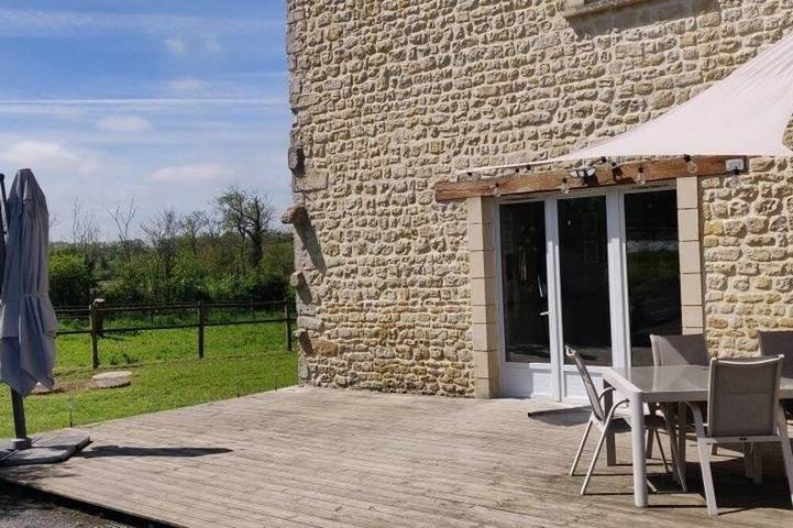 Location de vacances pour 12 personnes, animaux acceptés à Mandeville-en-Bessin