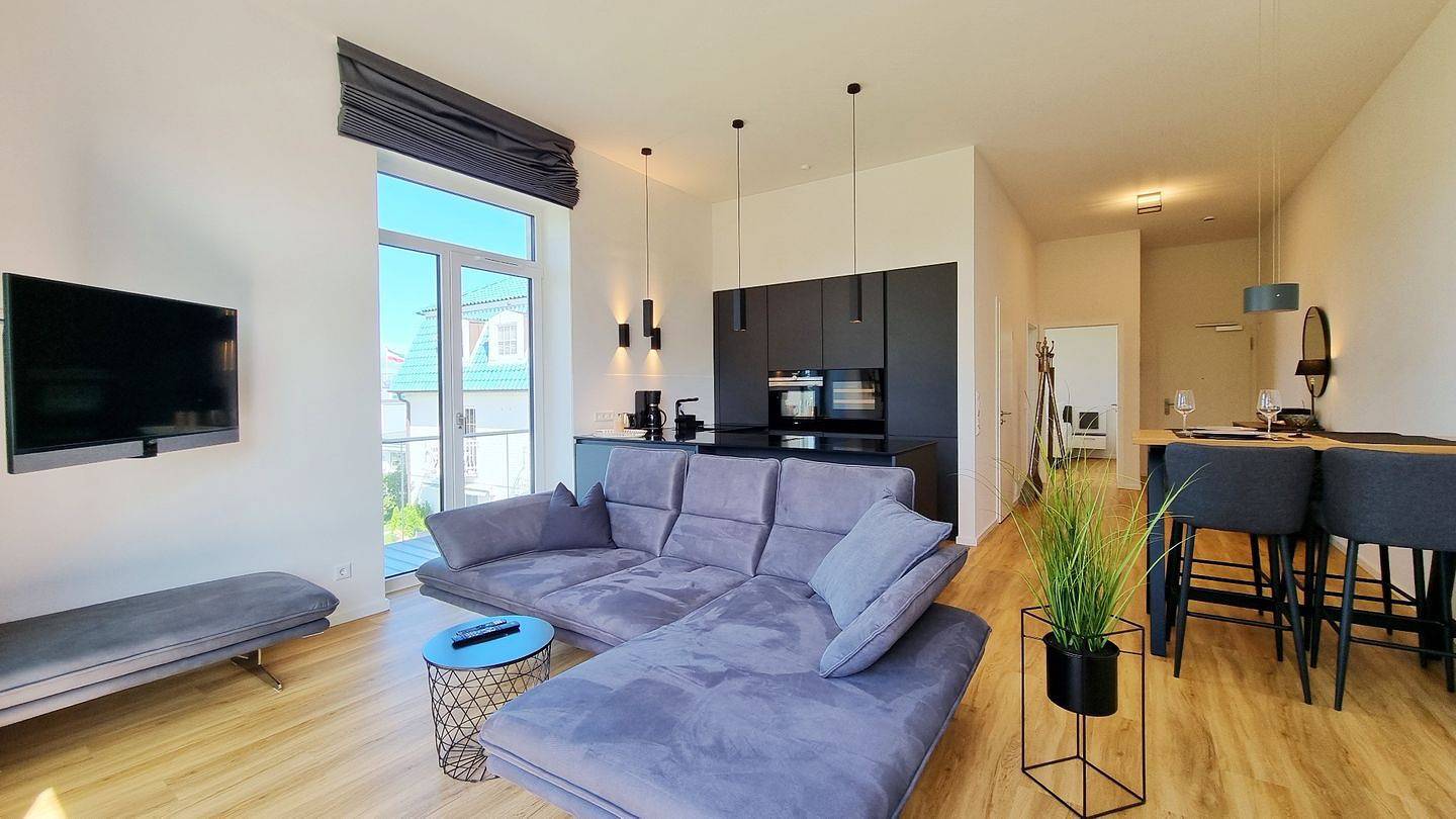 Ganze Wohnung, Ostsee Ferienwohnung Schöne Aussichten in 1. Reihe und nur 30m zum Strand in Kalifornien (Ostsee), Schönberg