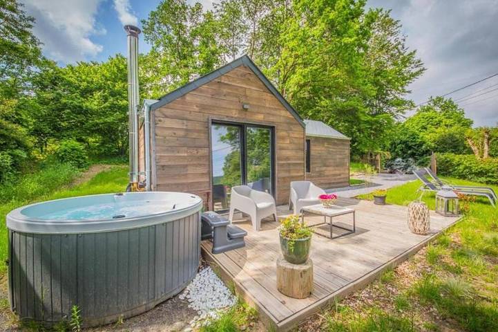 Chalet pour 2 personnes, avec jardin et jacuzzi