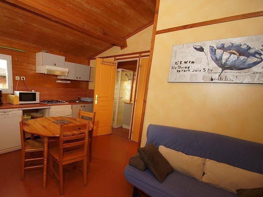 Camping l'Oasis Des Garrigues - Chalet 6 personas - Edelweiss 34m² - 2 habitaciones in Vogüé, Ardèche