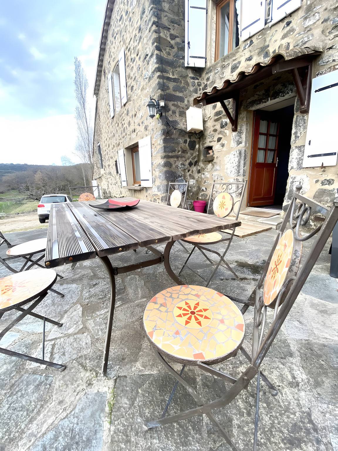 Casa de Vacaciones 'Gîte Les Bourriaux À La Ferme De' con Vista a la Montaña in Saint-Pons (Rhone-Alps), Ardèche