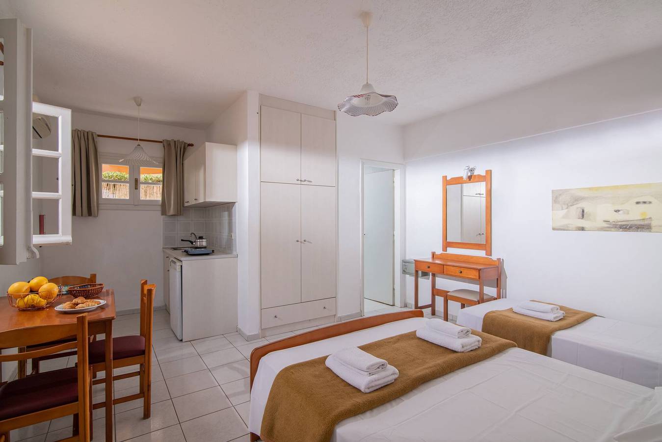 Ganzes Studio, Schönes Studio mit Gemeinschaftspool und Berg- oder Gartenblick in Limenas Chersonisou, Iraklio-Heraklion und Umgebung