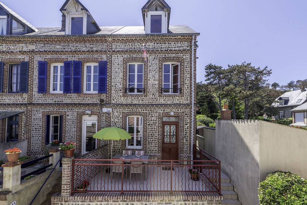 Preciosa casa de vacaciones  para 5 personas con Tv, terraza y aparcamiento in Yport, Región de Le Havre