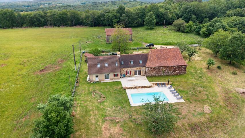 Gîte De L’Egal – Cadouin, für 10 Personen, klimatisiert, mit privatem Pool & Charme des Périgord in Le Buisson-de-Cadouin, Périgord Pourpre