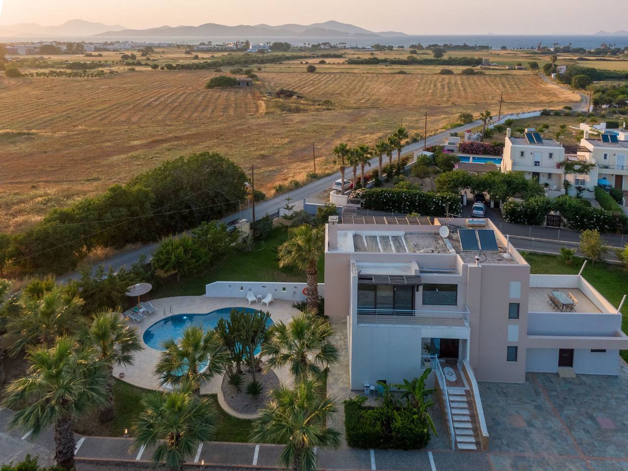 Ferienvilla "Xenos 2" mit Blick auf das Wasser in Tigaki, Kos