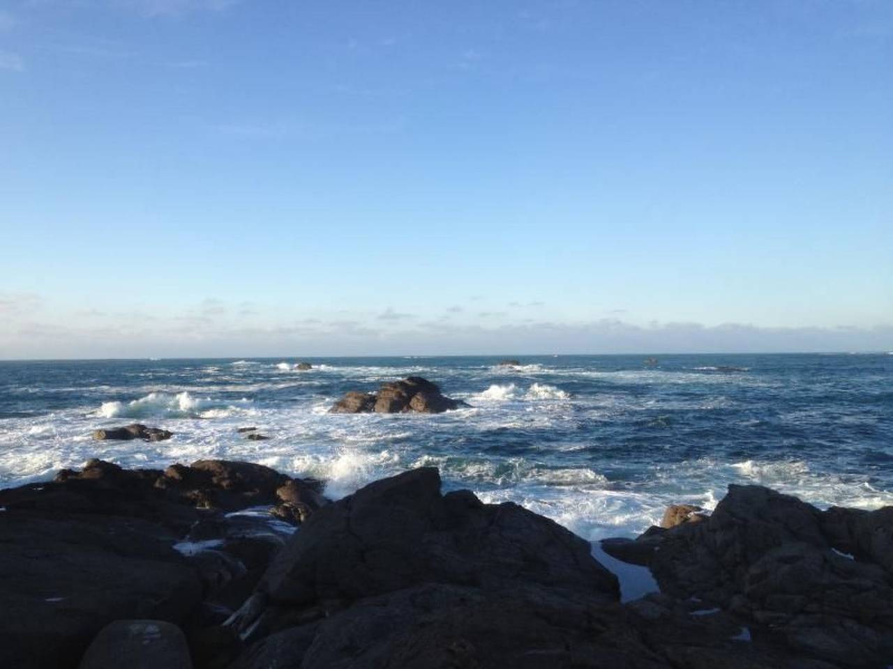 Ebenerdiges Haus am Meer in Landunvez, Région de Brest