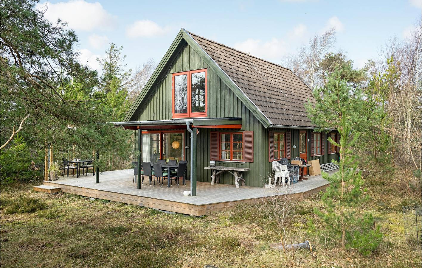 Ferienhaus für 6 Personen mit Terrasse in Gudmindrup Lyng, Højby